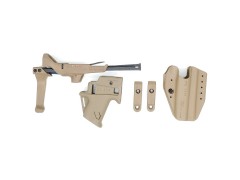 Flux Style Brace and Holster for Glock 17 GBB Tan