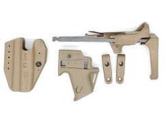Flux Style Brace and Holster for Glock 17 GBB Tan