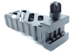 Viking Style Ultralight CNC 45ÃÂÃÂ° Cut Foregrip (20mm Rail) (Black)